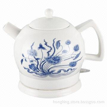 Ceramic Kettle with 1.5L Capacity and Stainless Steel Heating Element